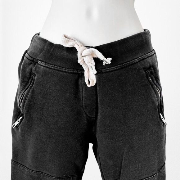 Sincerely Jules Black High Waisted Knit Drawstring Joggers Sweatpants Size XS - Picture 5 of 6